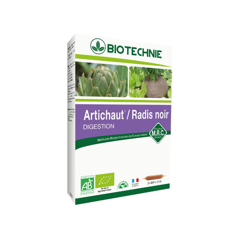 Comprar online RABANO NEGRO ALCACHOFA BIO 20 AMPOLLAS  BIOTECHNIE de BIOTECHNIE. Imagen 1
