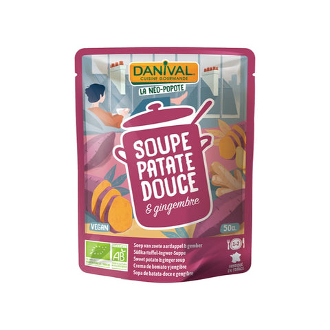 Comprar online CREMA DE BONIATO Y JENGIBRE BIO 520 gr de DANIVAL. Imagen 1