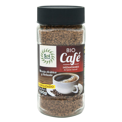 Comprar online CAFE INSTANTANEO LIOFILIZADO BIO 100 g de SOLNATURAL. Imagen 1