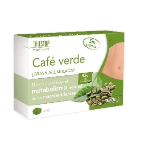 Comprar online TRIESTOP CAFE VERDE SIN CAFEINA 60 Comp de ELADIET. Imagen 1