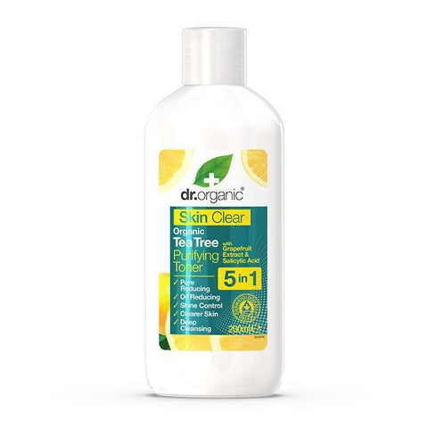 Comprar online TONICO PURIFICANTE 5 EN 1 SKIN CLEAR 200 ml de DR ORGANIC. Imagen 1