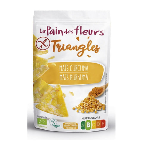 Comprar online TRIANGULOS MAIZ CURCUMA LE PAIN DES FLEURS 50G de LE PAIN DES FLEURS. Imagen 1
