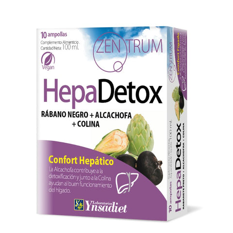 Comprar online ZENTRUM HEPA DETOX 10 Amp de YNSADIET. Imagen 1