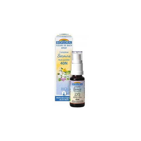 Comprar online FLORES DE BACH REMEDIO RESCATE NOCHE SPRAY BIO 20 de BIOFLORAL. Imagen 1