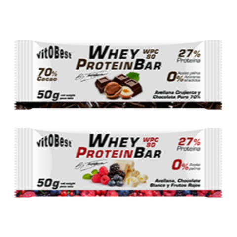 Comprar online BARRWHEY BAR CHOCO PURO 20 Ud TORREBLANCA de VIT.O.BEST. Imagen 1