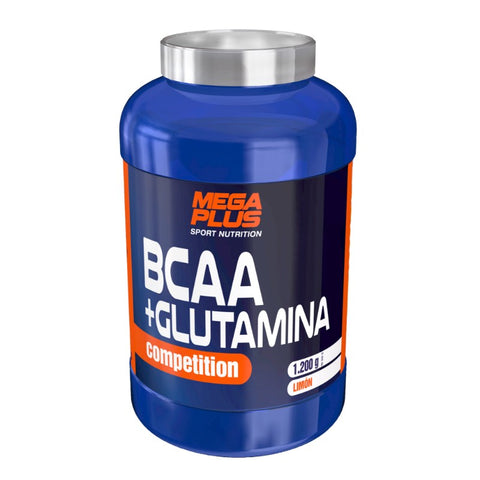 Comprar online BCAA+GLUTAMINA  LIMON COMPETI 1,2kg de MEGA PLUS. Imagen 1