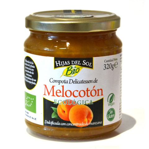 Comprar online COMPOTA MELOCOTON 320 gr ECOLOGICA de YNSADIET. Imagen 1