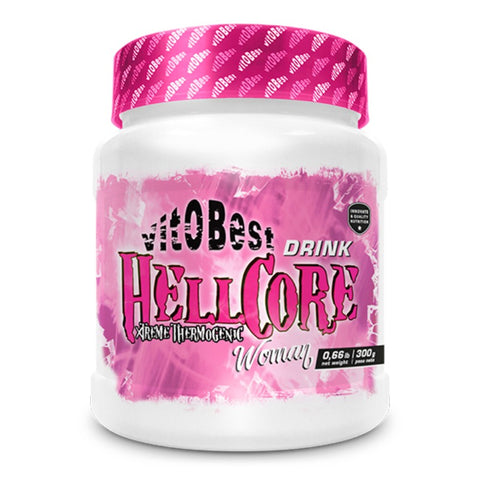 Comprar online HELLCORE DRINK WOMAN 300 gr MANDARINA de VIT.O.BEST. Imagen 1