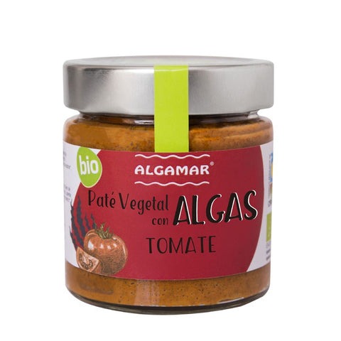 Comprar online PATE VEGETAL CON ALGAS Y TOMATE 180G de ALGAMAR. Imagen 1