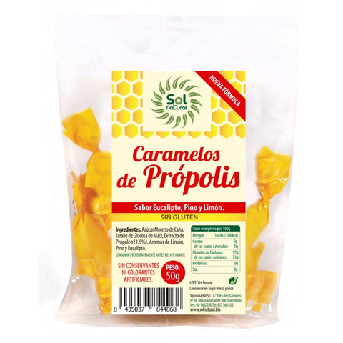 Comprar online CARAMELOS PROPOLIS 50 g de SOLNATURAL. Imagen 1
