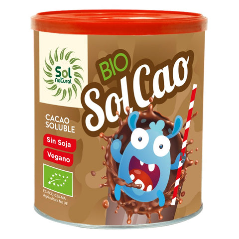 Comprar online SOLCAO CACAO SOLUBLE BIO 400 g de SOLNATURAL. Imagen 1