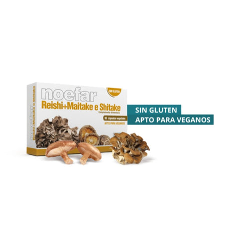Comprar online REISHI-MAITAKE-SHITAKE 30 Vcaps de NOEFAR IMPORT NATURALES  S.L.. Imagen 1