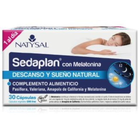 Comprar online SEDAPLAN CON MELATONINA 30 CAps de NATYSAL. Imagen 1