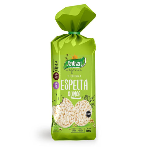 Comprar online TORTITAS ESPELTA+QUINOA BIO de SANTIVERI. Imagen 1