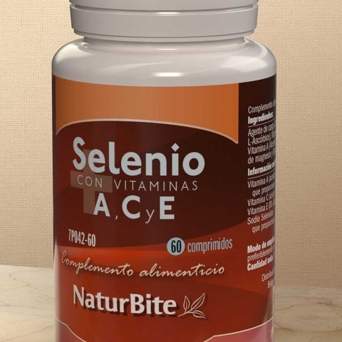 SELENIO 200 mcg + ACE 60 Tabs Naturbite - Deherbolario