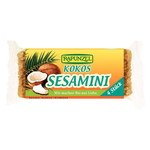 Comprar online BARRITA SESAMINI COCO RAPUNZEL 4x27 G de RAPUNZEL. Imagen 1