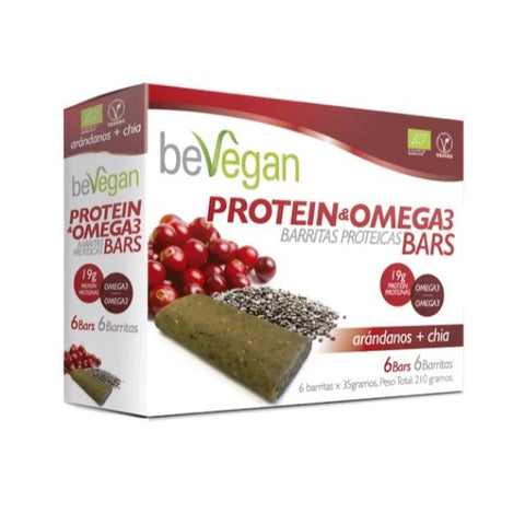 Comprar online BARRITAS ARANDANOS + CHIA / PROTEIN-ANTIOXIDANT de BEVEGAN. Imagen 1