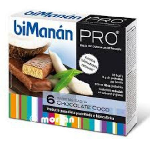 Comprar online BMN PRO BARRITAS CHOCOLATE COCO 6 Barritas de BIMANAN. Imagen 1