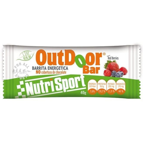Comprar online CAJA 24 BARRITAS OUTDOOR RED BERRIES de NUTRISPORT. Imagen 1