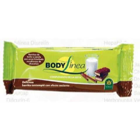 Comprar online CAJA 24 BODYLINEA BARRITA LECHE CANELA de HERBORA. Imagen 1