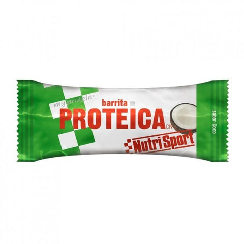 Comprar online CAJA BARRITA PROTEICA COCO 46 gr de NUTRISPORT. Imagen 1
