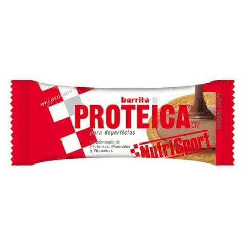 Comprar online CAJA BARRITA PROTEICA GALLETA 46 gr de NUTRISPORT. Imagen 1