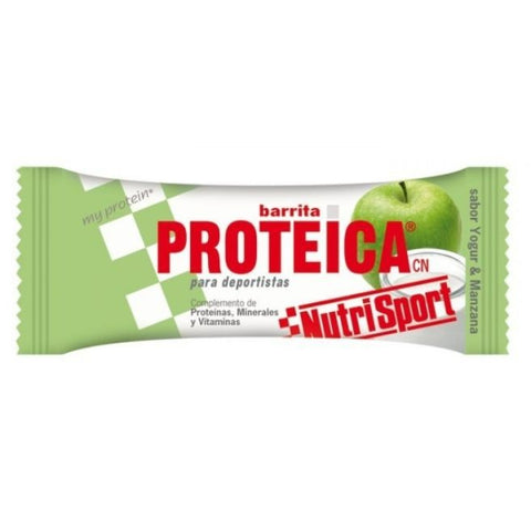 Comprar online CAJA BARRITA PROTEICA MANZANA-YOGUR 46 gr de NUTRISPORT. Imagen 1