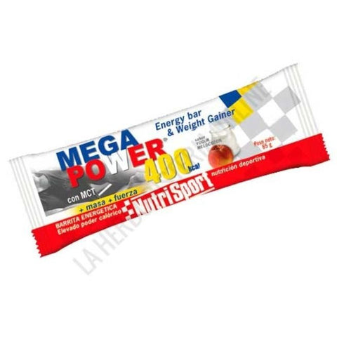 Comprar online CAJA MEGAPOWER BARRITA YOGUR-MELOCOTON 80 gr de NUTRISPORT. Imagen 1