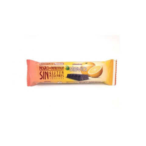 Comprar online EXP BARRITAS CHOCO NEGRO CON NARANJA STEVIA 24 Ud de TORRAS. Imagen 1