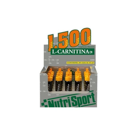 Comprar online L-CARNITINA NARANJA 1500 ml 20 Viales de NUTRISPORT. Imagen 1
