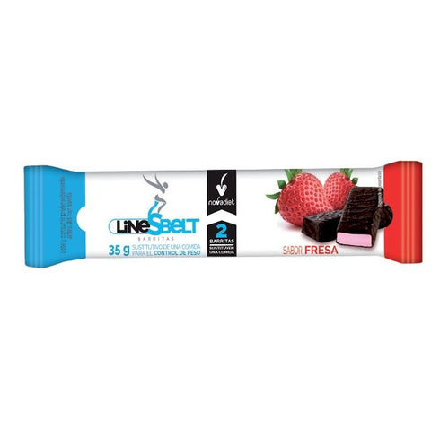 Comprar online LINE SBELT FRESA BARRITAS 35 G de NOVADIET. Imagen 1