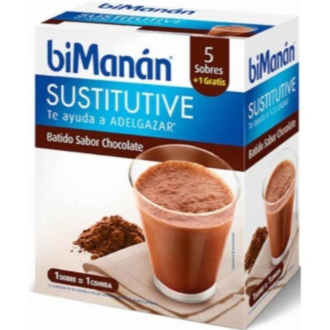 Comprar online BMN BATIDO DE CHOCOLATE 6 Sobres de BIMANAN. Imagen 1