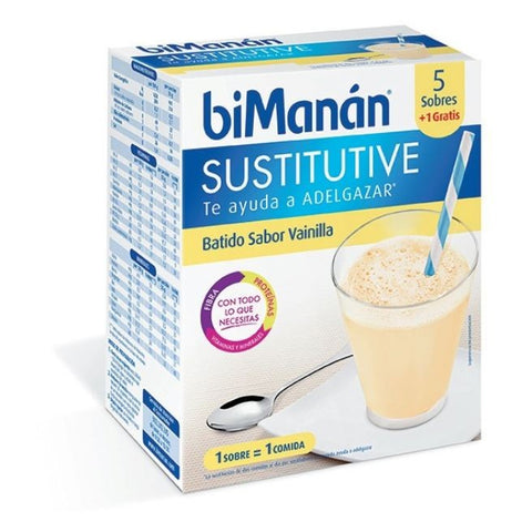 Comprar online BMN BATIDO DE VAINILLA 6 Sobres de BIMANAN. Imagen 1
