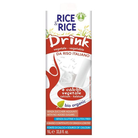 Comprar online BEBIDA ARROZ CALCIO ORG BIO 1 Litro de RICE&RICE. Imagen 1