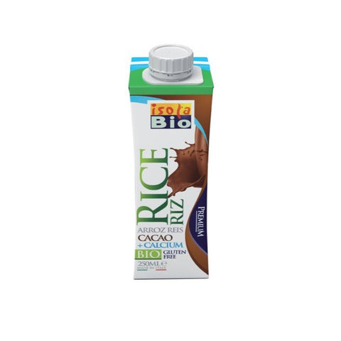 Comprar online BEBIDA MINI DE ARROZ CON CACAO Y CALCIO BIO 250 ml de ISOLA BIO. Imagen 1