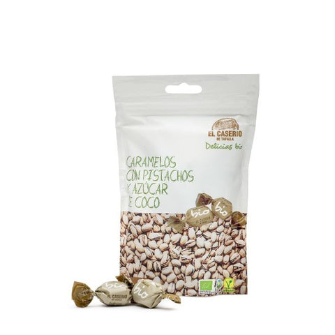 Comprar online CARAMELOS PISTACHOS Y AZUCAR COCO BIO 65 G de EL CASERIO. Imagen 1
