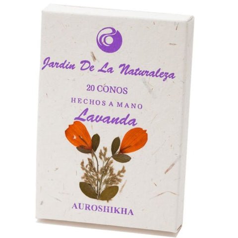 Comprar online CONOS JARDIN NATURALEZA FRAGANCIA LAVANDA de AUROSHIKHA. Imagen 1