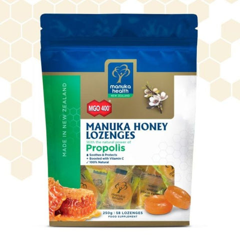Comprar online CARAMELOS PROPOLIS MIEL DE MANUKA MGO400+250 gr de MANUKA WORLD. Imagen 1