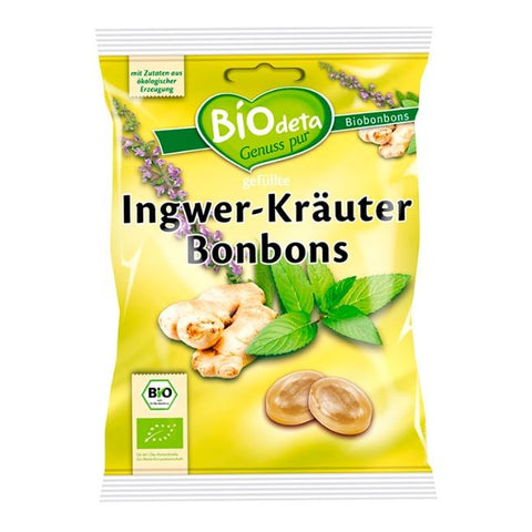 Comprar online CARAMELOS R.JENGIBRE HIERBAS BIODETA 75G de BIODETA. Imagen 1