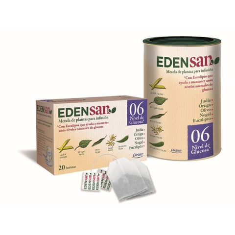 Comprar online EDENSAN 06 NIVELES DE GLUCOSA 20 Filtros de DIETISA. Imagen 1