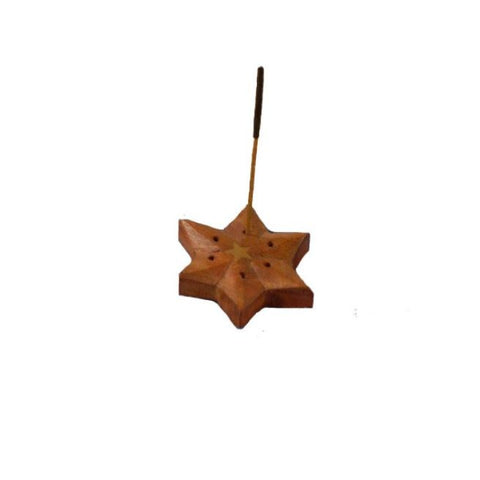 Comprar online INCENSIARIO MADERA ESTRELLA 5 PUNTAS de RADHE SHYAM SPIRITUAL SKY. Imagen 1
