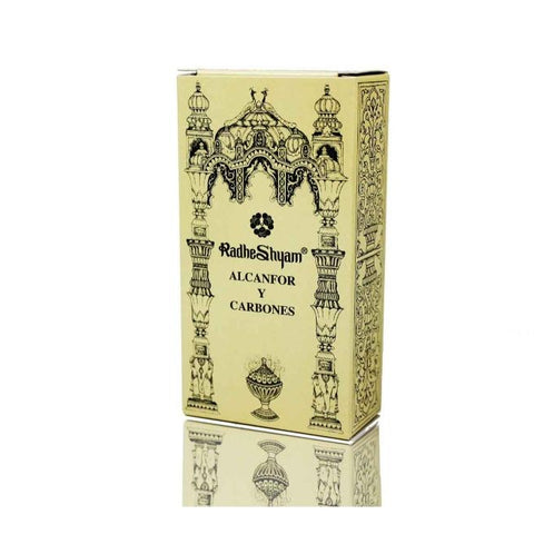 Comprar online INCIENSO ALCANFOR Y CARBONES 100 GR de RADHE SHYAM SPIRITUAL SKY. Imagen 1