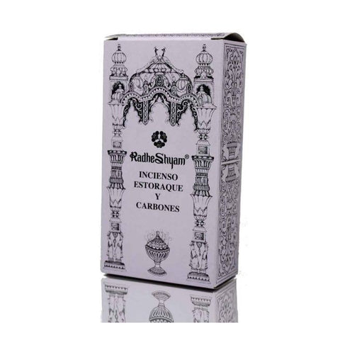 Comprar online INCIENSO ESTORAQUE Y CARBONES RADHE 100 GR de RADHE SHYAM SPIRITUAL SKY. Imagen 1