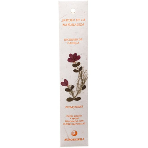 Comprar online INCIENSO JARDIN DE LA NATURALEZA FRAGANCIA CANELA de AUROSHIKHA. Imagen 1