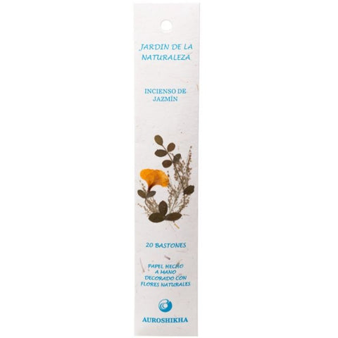 Comprar online INCIENSO JARDIN DE LA NATURALEZA FRAGANCIA JAZMIN de AUROSHIKHA. Imagen 1