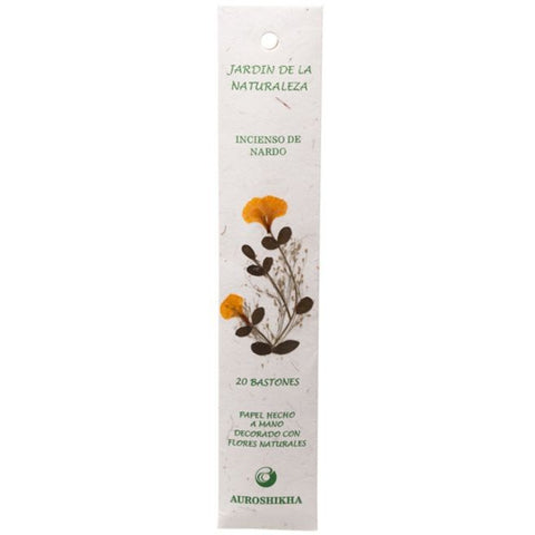 Comprar online INCIENSO JARDIN DE LA NATURALEZA FRAGANCIA NARDO de AUROSHIKHA. Imagen 1