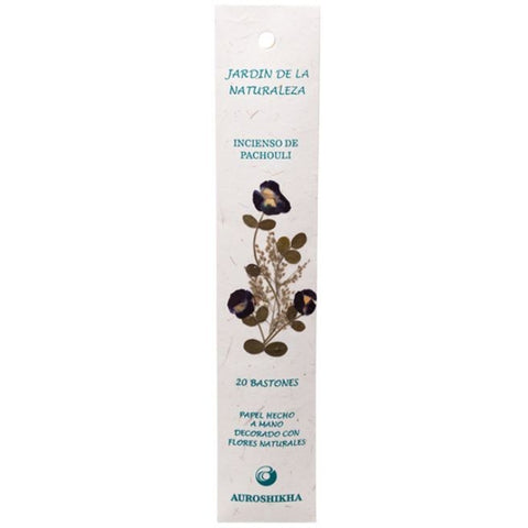 Comprar online INCIENSO JARDIN DE LA NATURALEZA FRAGANCIA PACHULI de AUROSHIKHA. Imagen 1