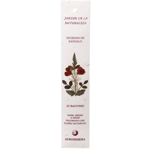 Comprar online INCIENSO JARDIN DE LA NATURALEZA FRAGANCIA SŒNDALO de AUROSHIKHA. Imagen 1