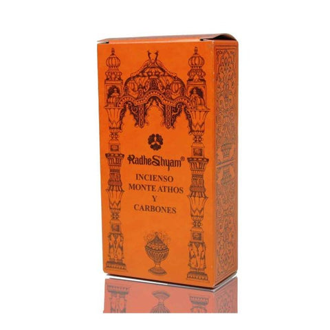 Comprar online INCIENSO MONTE ATHOS Y CARBONES 100 GR de RADHE SHYAM SPIRITUAL SKY. Imagen 1