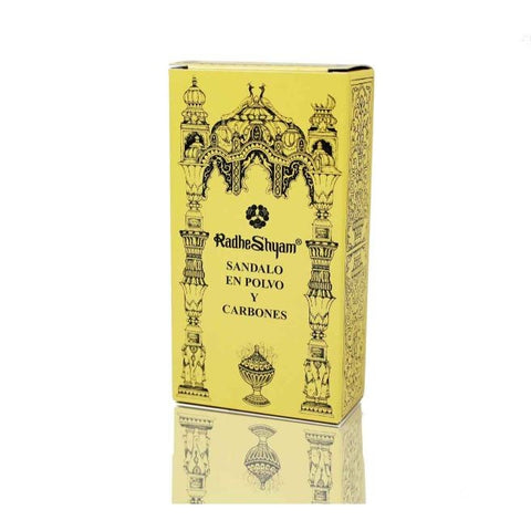 Comprar online INCIENSO SANDALO EN POLVO Y CARBONES RADHE 100 GR de RADHE SHYAM SPIRITUAL SKY. Imagen 1
